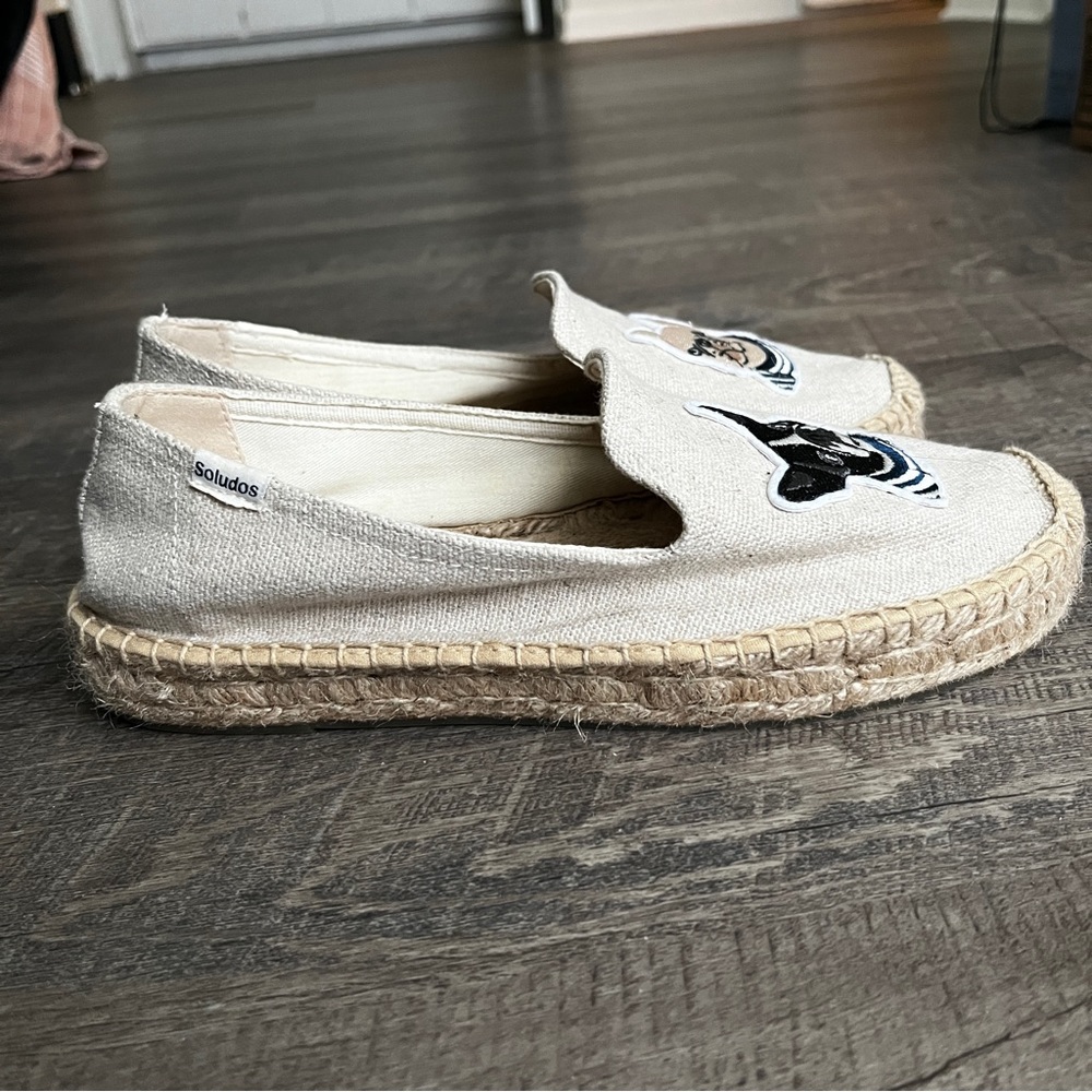 Soludos | EUC Women’s Size 7 Canvas Bulldog Espadrilles/Flats - Picture 3 of 6